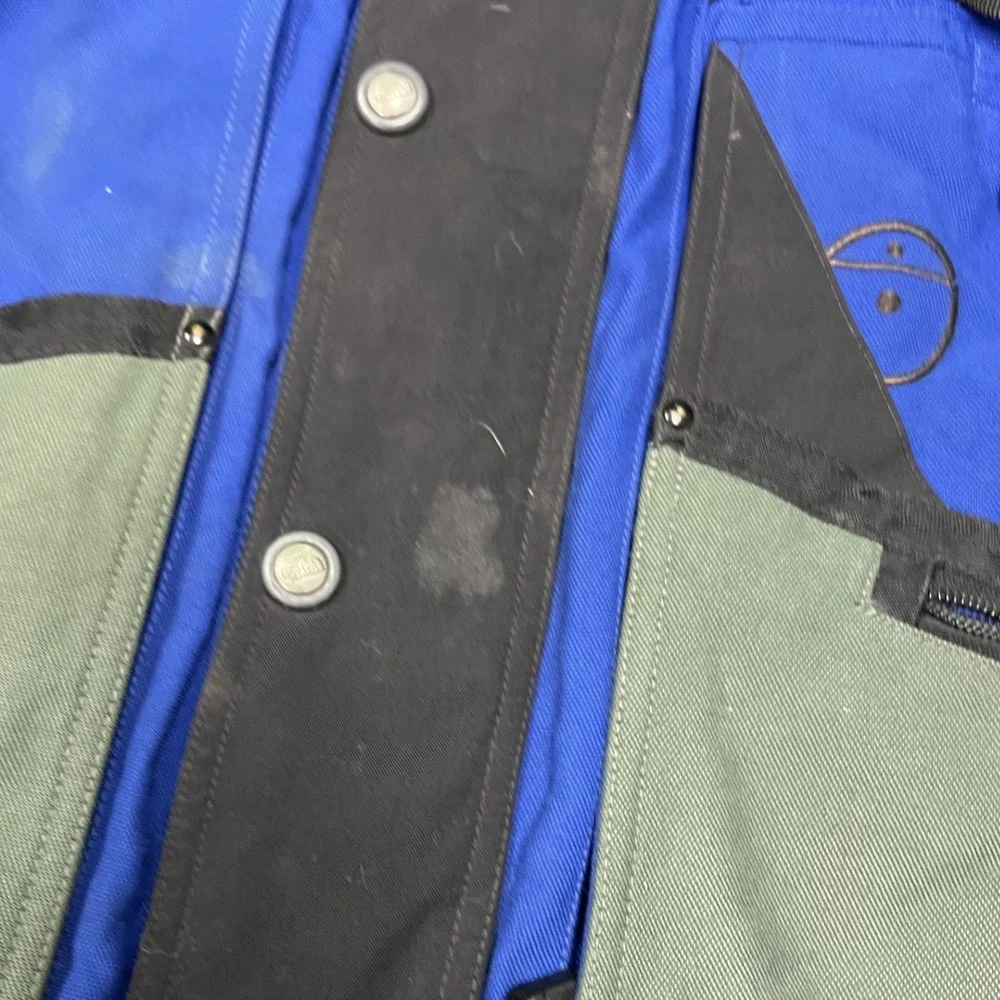 The North Face Steep Tech Jacket Mens M Blue Black Fair Vintage Ski Colorblock